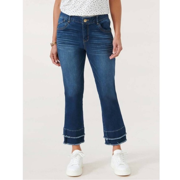 Democracy Blue Luxe Touch Ab Solutions Kick Flare Jean - Picture 9 of 9